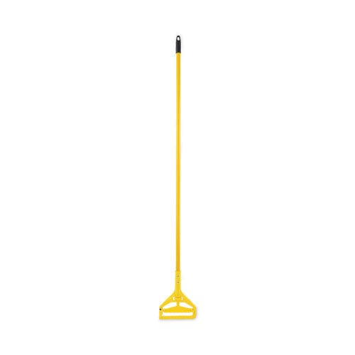 Boardwalk Looped End Mop Kit Medium Blue Cotton/rayon/synthetic Head 60 Yellow Metal/polypropylene Handle - Janitorial & Sanitation -