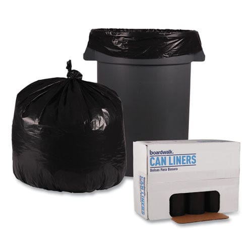 Boardwalk Low Density Repro Can Liners 33 Gal 1.2 Mil 33 X 39 Black 10 Bags/roll 10 Rolls/carton - Janitorial & Sanitation - Boardwalk®