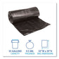 Boardwalk Low-density Waste Can Liners 33 Gal 0.5 Mil 33 X 39 Black 25 Bags/roll 8 Rolls/carton - Janitorial & Sanitation - Boardwalk®