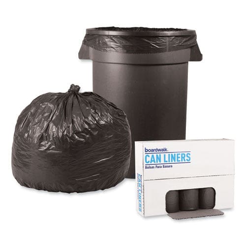 Boardwalk Low-density Waste Can Liners 33 Gal 1.1 Mil 33 X 39 Gray 25 Bags/roll 4 Rolls/carton - Janitorial & Sanitation - Boardwalk®