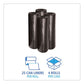 Boardwalk Low-density Waste Can Liners 45 Gal 0.6 Mil 40 X 46 Black 25 Bags/roll 4 Rolls/carton - Janitorial & Sanitation - Boardwalk®