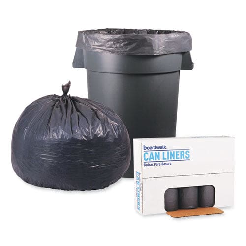 Boardwalk Low-density Waste Can Liners 60 Gal 0.95 Mil 38 X 58 Gray 25 Bags/roll 4 Rolls/carton - Janitorial & Sanitation - Boardwalk®