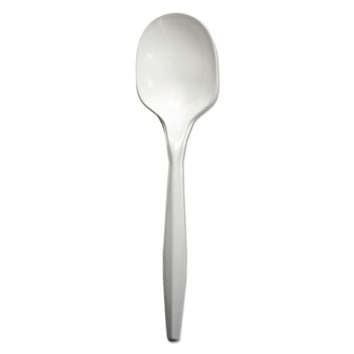 Boardwalk Mediumweight Polypropylene Cutlery Soup Spoon White 1000/carton - Food Service - Boardwalk®