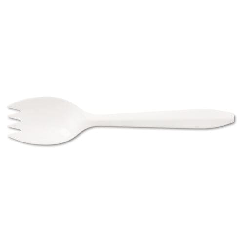 Boardwalk Mediumweight Polypropylene Cutlery Spork White 1000/carton - Food Service - Boardwalk®