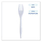 Boardwalk Mediumweight Wrapped Polypropylene Cutlery Fork White 1000/carton - Food Service - Boardwalk®