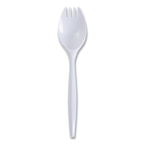 Boardwalk Mediumweight Wrapped Polypropylene Cutlery Spork White 1,000/carton - Food Service - Boardwalk®