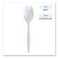 Boardwalk Mediumweight Wrapped Polypropylene Cutlery Spork White 1,000/carton - Food Service - Boardwalk®