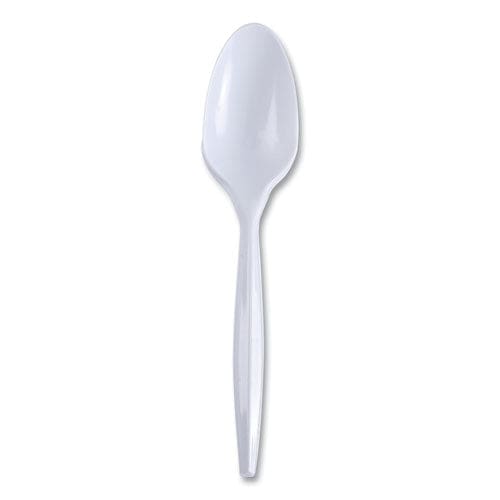 Boardwalk Mediumweight Wrapped Polypropylene Cutlery Teaspoon White 1,000/carton - Food Service - Boardwalk®
