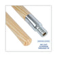 Boardwalk Metal Tip Threaded Hardwood Broom Handle 0.94 Dia X 60 Natural - Janitorial & Sanitation - Boardwalk®