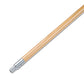 Boardwalk Metal Tip Threaded Hardwood Broom Handle 0.94 Dia X 60 Natural - Janitorial & Sanitation - Boardwalk®