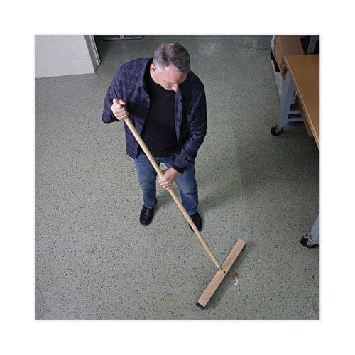 Boardwalk Metal Tip Threaded Hardwood Broom Handle 1.13 Dia X 60 Natural - Janitorial & Sanitation - Boardwalk®