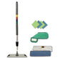 Boardwalk Microfiber Cleaning Kit 18 Wide Blue/green Microfiber Head 35 To 60 Gray Aluminum Handle - Janitorial & Sanitation - Boardwalk®