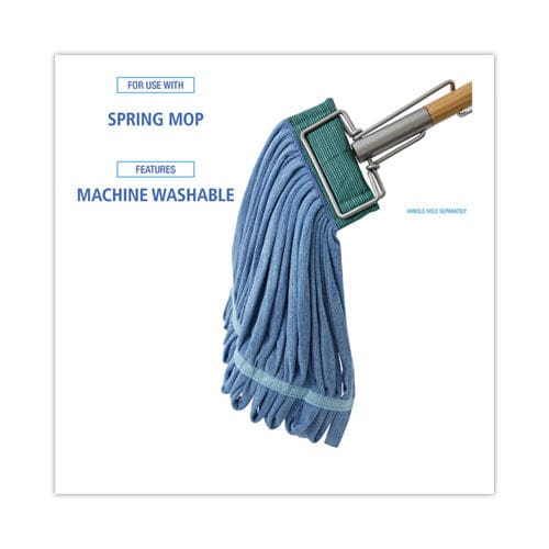 Boardwalk Microfiber Looped-end Wet Mop Head Medium Blue - Janitorial & Sanitation - Boardwalk®