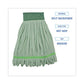 Boardwalk Microfiber Looped-end Wet Mop Heads Medium Green 12/carton - Janitorial & Sanitation - Boardwalk®