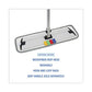 Boardwalk Microfiber Mop Head Blue 18 X 5 Split Microfiber Hook And Loop Back Dozen - Janitorial & Sanitation - Boardwalk®