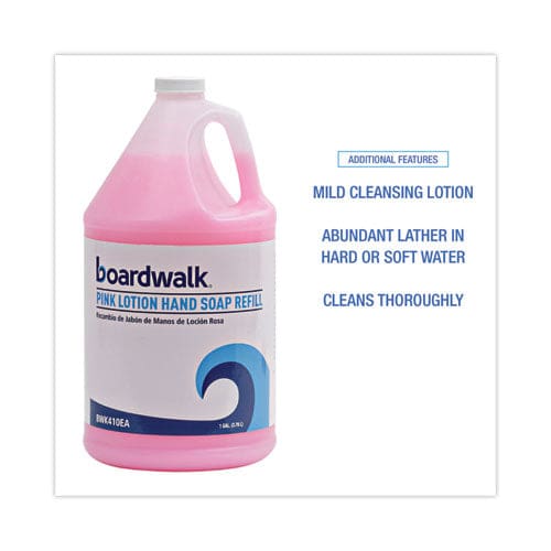 Boardwalk Mild Cleansing Pink Lotion Soap Cherry Scent Liquid 1 Gal Bottle 4/carton - Janitorial & Sanitation - Boardwalk®