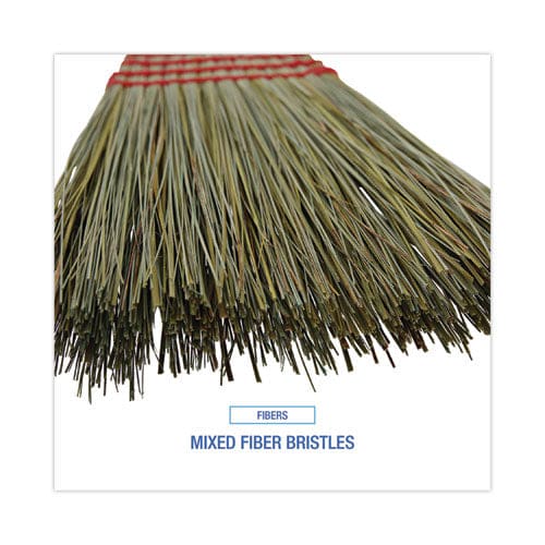 Boardwalk Mixed Fiber Maid Broom Mixed Fiber Bristles 55 Overall Length Natural 12/carton - Janitorial & Sanitation - Boardwalk®