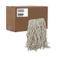 Boardwalk Mop Head Cotton Cut-end White 4-ply #16 Band 12/carton - Janitorial & Sanitation - Boardwalk®