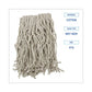 Boardwalk Mop Head Cotton Cut-end White 4-ply #16 Band 12/carton - Janitorial & Sanitation - Boardwalk®