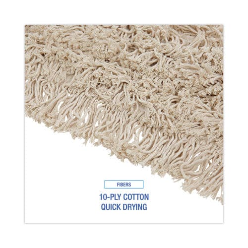 Boardwalk Mop Head Dust Cotton 18 X 3 White - Janitorial & Sanitation - Boardwalk®
