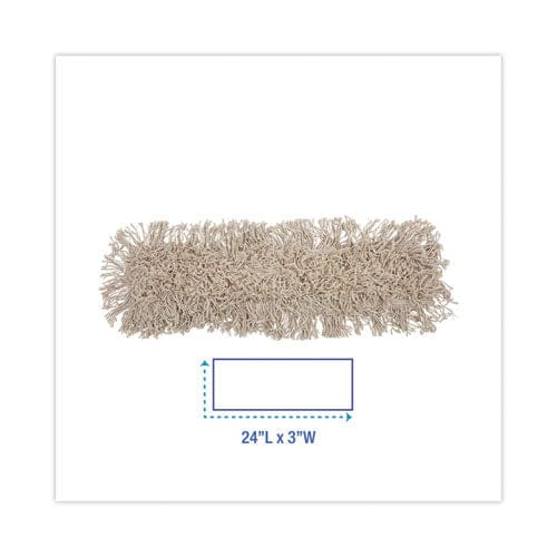 Boardwalk Mop Head Dust Cotton 24 X 3 White - Janitorial & Sanitation - Boardwalk®
