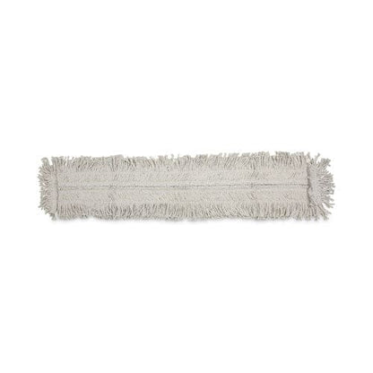 Boardwalk Mop Head Dust Disposable Cotton/synthetic Fibers 48 X 5 White - Janitorial & Sanitation - Boardwalk®