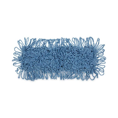 Boardwalk Mop Head Dust Looped-end Cotton/synthetic Fibers 18 X 5 Blue - Janitorial & Sanitation - Boardwalk®