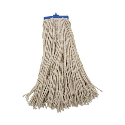 Boardwalk Mop Head Economical Lie-flat Head Cotton Fiber 20 Oz White 12/carton - Janitorial & Sanitation - Boardwalk®