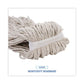 Boardwalk Mop Head Economical Lie-flat Head Cotton Fiber 32oz White 12/carton - Janitorial & Sanitation - Boardwalk®