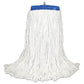 Boardwalk Mop Head Economical Lie-flat Head Rayon Fiber 32-oz. White 12/carton - Janitorial & Sanitation - Boardwalk®