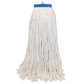 Boardwalk Mop Head Lie-flat Head Cotton Fiber 24 Oz. White 12/carton - Janitorial & Sanitation - Boardwalk®