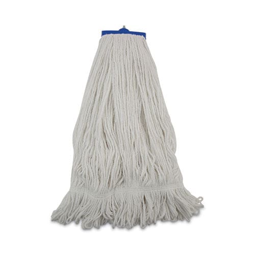 Boardwalk Mop Head Lie-flat Head Rayon Fiber 24oz White 12/carton - Janitorial & Sanitation - Boardwalk®