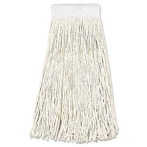 Boardwalk Mop Head Premium Saddleback Head Cotton Fiber 24 Oz White 12/carton - Janitorial & Sanitation - Boardwalk®