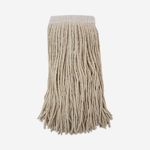 Boardwalk Mop Head Premium Saddleback Head Cotton Fiber 24 Oz White 12/carton - Janitorial & Sanitation - Boardwalk®