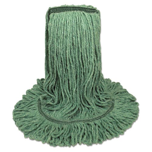 Boardwalk Mop Head Premium Standard Head Cotton/rayon Fiber Medium Green 12/carton - Janitorial & Sanitation - Boardwalk®