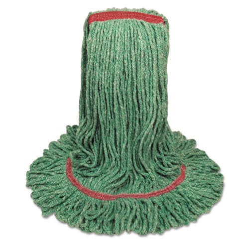 Boardwalk Mop Head Premium Standard Head Cotton/rayon Fiber Medium Green 12/carton - Janitorial & Sanitation - Boardwalk®