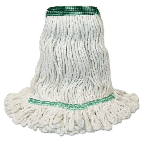 Boardwalk Mop Head Premium Standard Head Cotton/rayon Fiber Medium Green 12/carton - Janitorial & Sanitation - Boardwalk®