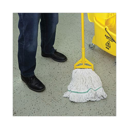 Boardwalk Mop Head Premium Standard Head Cotton/rayon Fiber Medium White - Janitorial & Sanitation - Boardwalk®