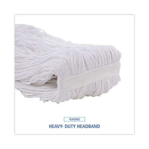 Boardwalk Mop Head Premium Standard Head Rayon Fiber 32oz White 12/carton - Janitorial & Sanitation - Boardwalk®