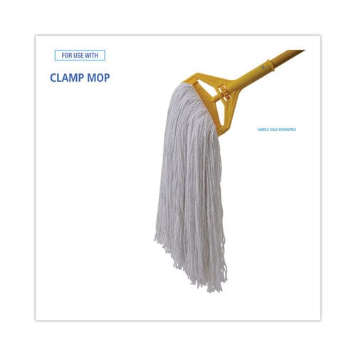 Boardwalk Mop Head Premium Standard Head Rayon Fiber 32oz White 12/carton - Janitorial & Sanitation - Boardwalk®