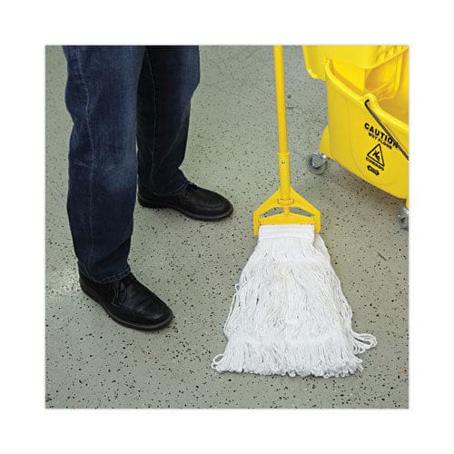 Boardwalk Mop Head Pro Loop Web/tailband Premium Saddleback Head Ryn 24-oz. Wh 12/ct - Janitorial & Sanitation - Boardwalk®