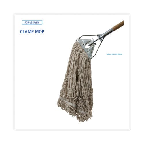 Boardwalk Mop Head Pro Loop Web/tailband Premium Standard Head Cotton 32-oz. White - Janitorial & Sanitation - Boardwalk®