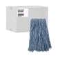 Boardwalk Mop Head Standard Head Cotton/synthetic Fiber Cut-end #16. Blue - Janitorial & Sanitation - Boardwalk®