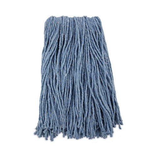 Boardwalk Mop Head Standard Head Cotton/synthetic Fiber Cut-end #16. Blue - Janitorial & Sanitation - Boardwalk®