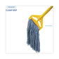 Boardwalk Mop Head Standard Head Cotton/synthetic Fiber Cut-end #16. Blue - Janitorial & Sanitation - Boardwalk®