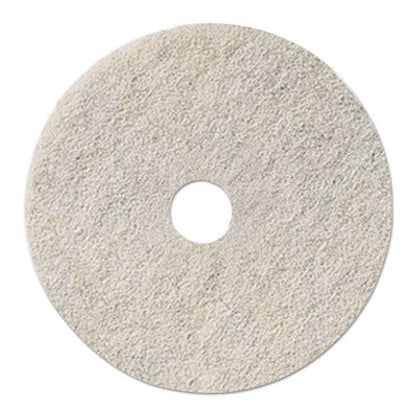 Boardwalk Natural Burnishing Floor Pads 17 Diameter White 5/carton - Janitorial & Sanitation - Boardwalk®