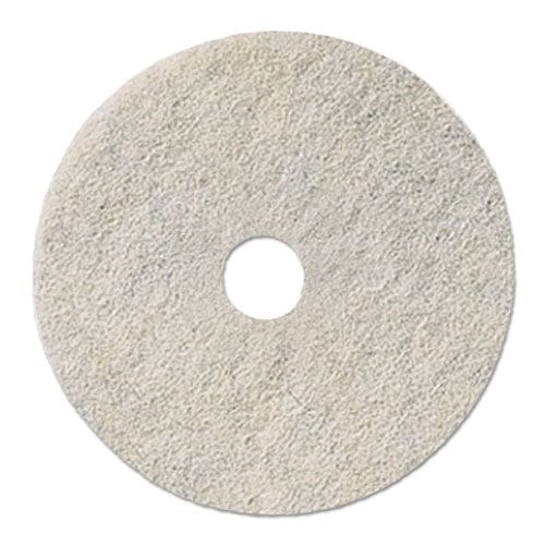 Boardwalk Natural Burnishing Floor Pads 21 Diameter White 5/carton - Janitorial & Sanitation - Boardwalk®