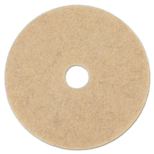 Boardwalk Natural Hog Hair Burnishing Floor Pads 17 Diameter Tan 5/carton - Janitorial & Sanitation - Boardwalk®