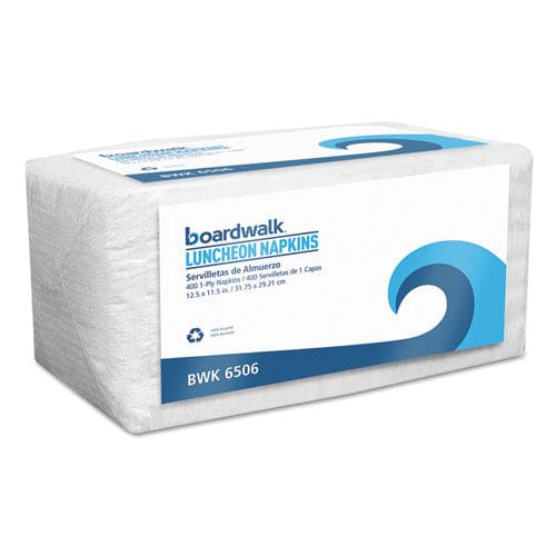 Boardwalk Office Packs Lunch Napkins 1-ply 12 X 12 White 2,400/carton - Food Service - Boardwalk®