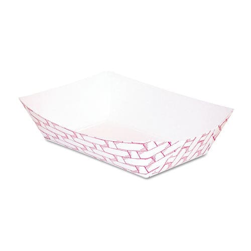 Boardwalk Paper Food Baskets 0.5 Lb Capacity Red/white 1,000/carton - Food Service - Boardwalk®